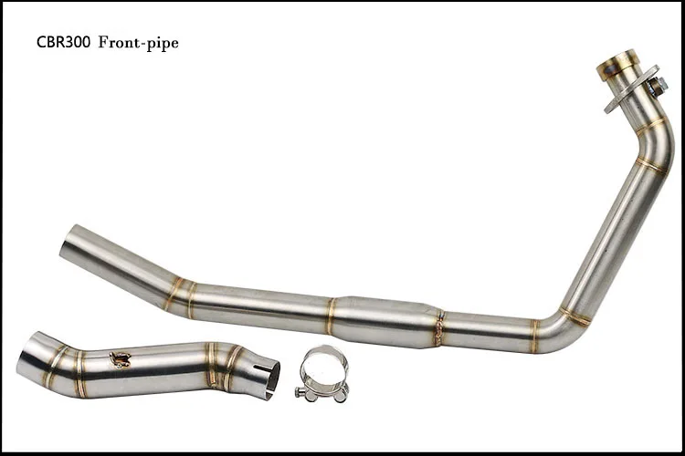 Motorcycle exhaust muffler pipe For CBR300 Front Middle Connect Pipe Modified Refit Motorbike Accessories For CBR300 Motorcycle exhaust muffler pipe For CBR300 Front Middle Connect Pipe Modified Refit Motorbike Accessories For CBR300