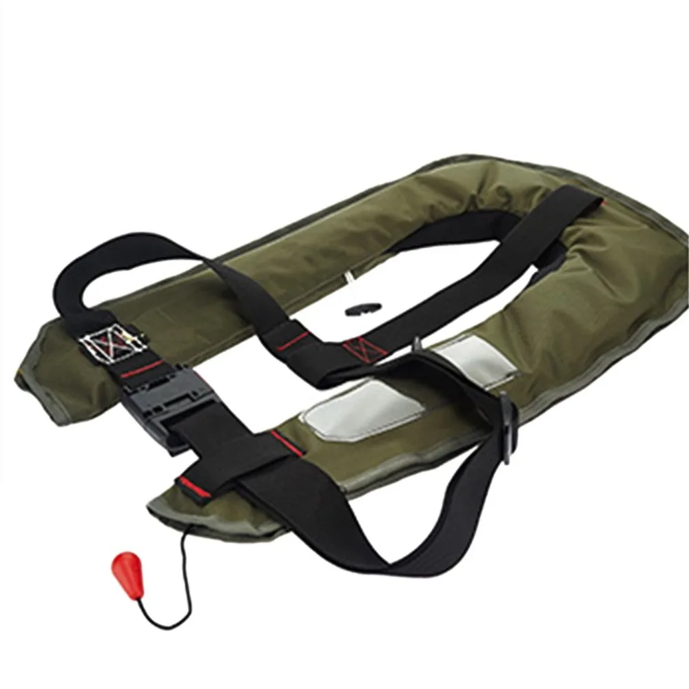 

Manual Inflatable Automatic Inflatable Life Vest Survival Whistle Water Sports Life Jacket For Water-skiing Upstream Surfing