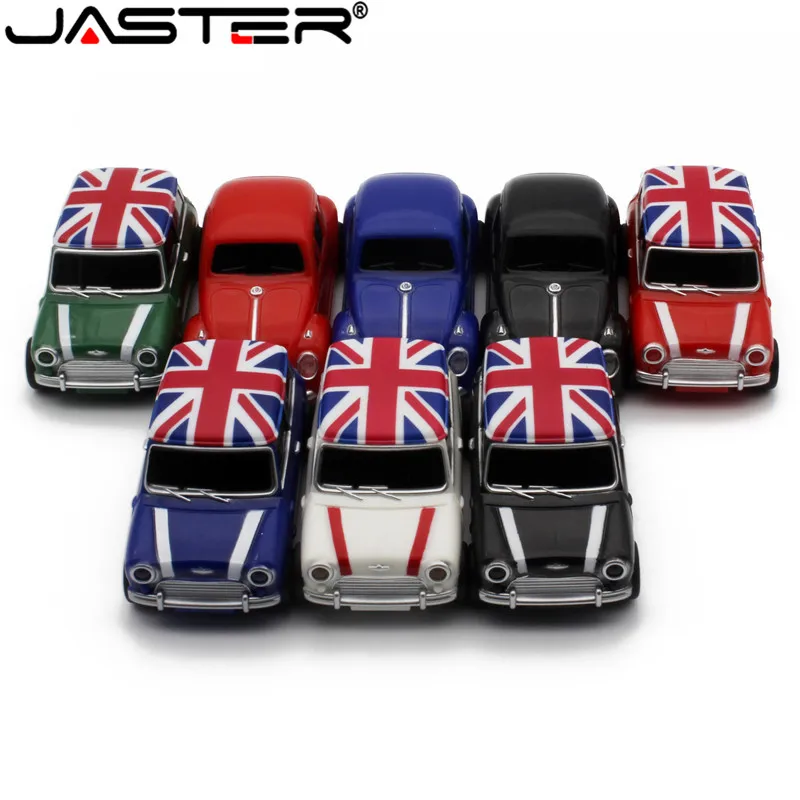 JASTER Горячая Мода креативный 8 цветов мультяшная Автомобильная емкость USB флэш-накопитель 2,0 4 ГБ/8 ГБ/16 ГБ/32 ГБ/64 Гб карта памяти