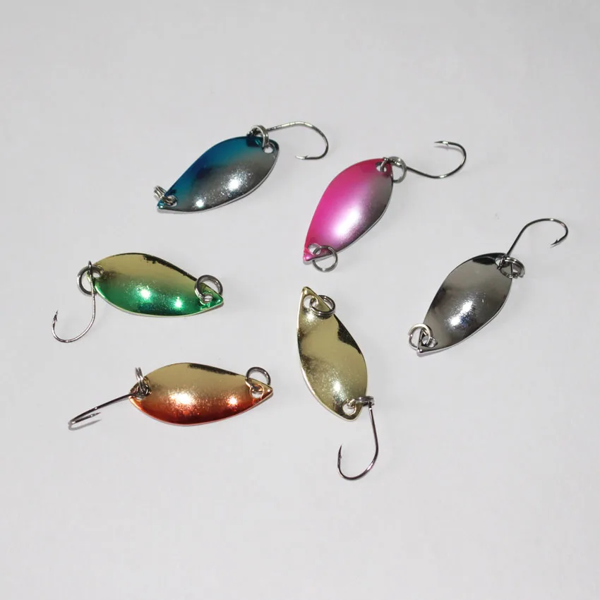 

free shipping 18pcs/lot 2.5g metal spoon lure isca artificial bait trout lure Chinese fishing tackle fishing bait wholesale