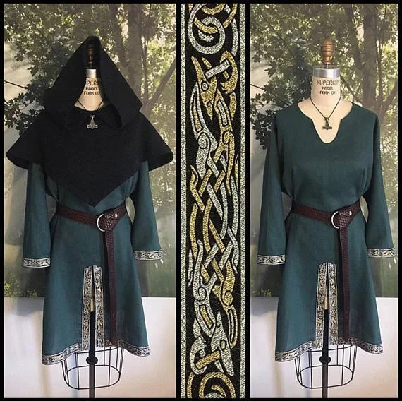 

Adult Men Medieval Tunic Shirt Larp Viking Pirate Costume Renaissance Clothing Celtic Horseback Knight Cos Garb Dress For Men