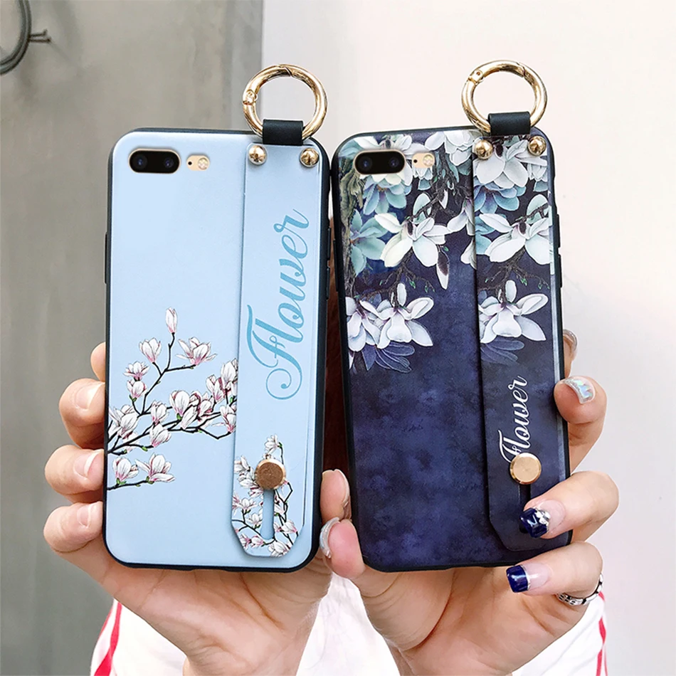 AXBETY ل iphone X 7 8 زائد XS ماكس الأزياء زهرة الحبل حامل للهاتف حقيبة لهاتف أي فون 8 7 6 s XR حامل غطاء ل iphone Xr كوكه