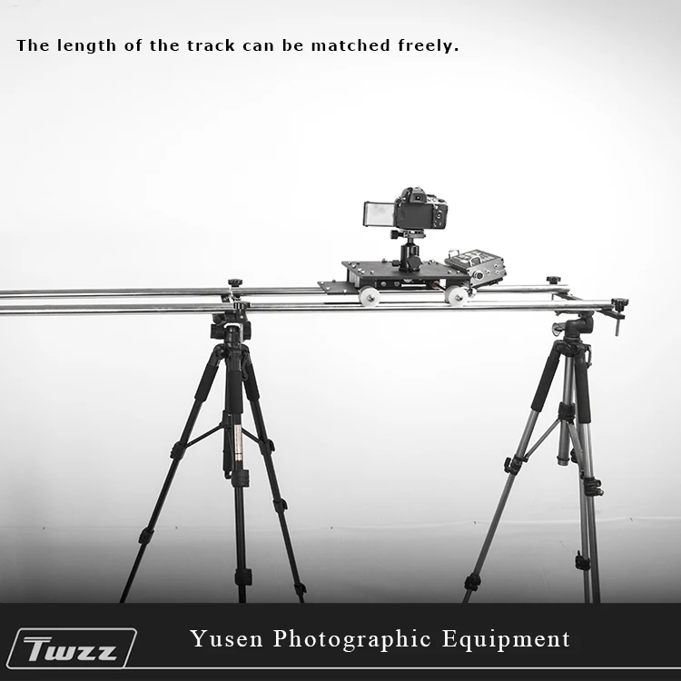 

Twzz slide rail movie photography track rails+manual car+ballhead