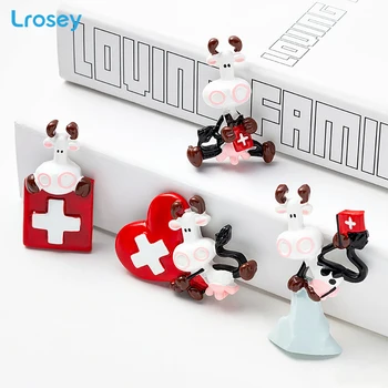 

Swiss Cow Fridge Magnet souvenir European resin painting refrigerator magnet stickers home decoration accessories message holder