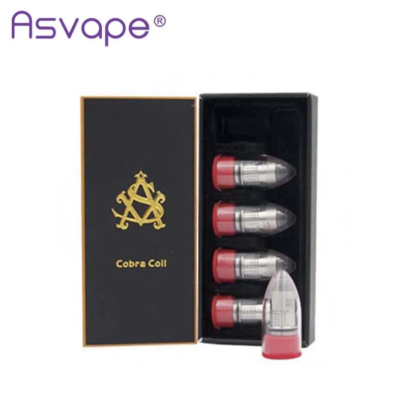 (5 шт./лот) атомайзер Asvape Cobra sub 0 2/0 5 Ом катушка встроенный провод для вейпа лучшее