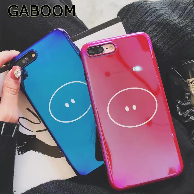 GABOOM милый мультфильм свинья Blu-Ray IMD телефона Чехлы для iPhone 6 Чехол 7 6s 8 Plus X краткое