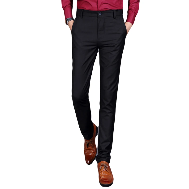 slim black work pants