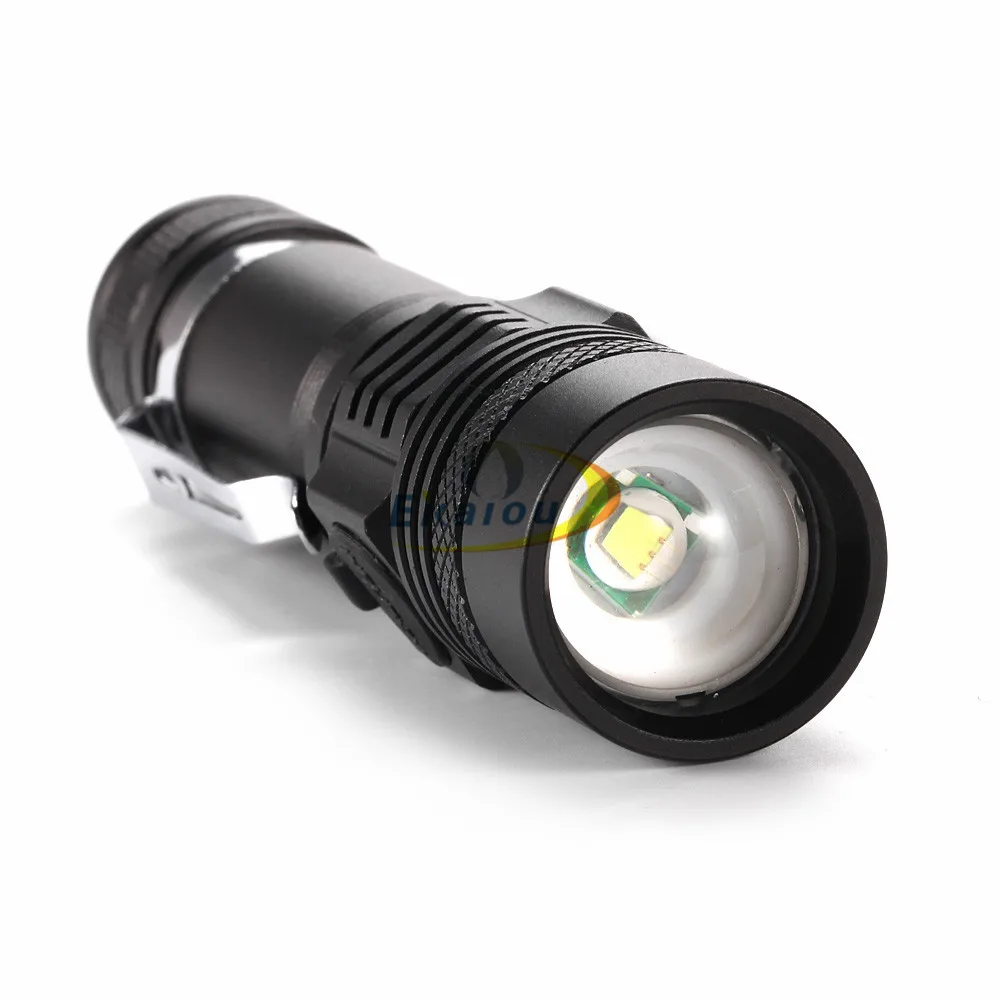 2018-New-USB-18650-Rechargeable-Aluminum-Alloy-Adjustable-Focus-LED-Flashlight-Portable-LED-Tactical-torch-Battery (3)