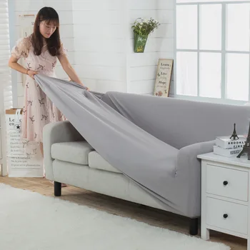 

WLIARLEO Modern Sofa Cover Knitting Thicker Solid Corner sofa cover Sofa Slipcover Armrest Couch covers for Home capa de sofa