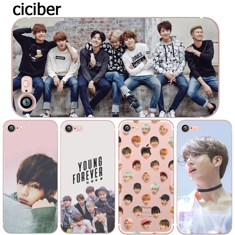 BTS Korea Bangtan Boys Young Forever JUNG KOOK V Spring Day Phone Case for iphone 6 6S 7 8 PLUS 5S 5 SE X 10 Silicone Clear Soft BTS Korea Bangtan Boys Young Forever JUNG KOOK V Spring Day Phone Case for iphone 6 6S 7 8 PLUS 5S 5 SE X 10 Silicone Clear Soft