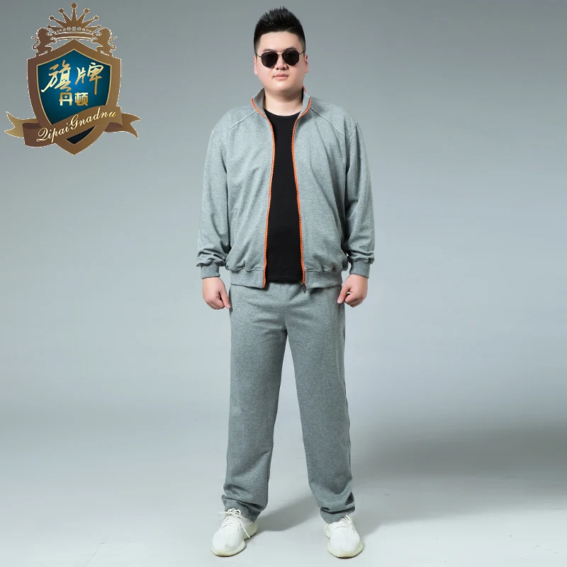 2018 Brand Sporting Suit Men Warm Hooded Tracksuit Track Men's Sweat Suits Solid Print Large Size Sweatsuit Male 8xl-xl Sets