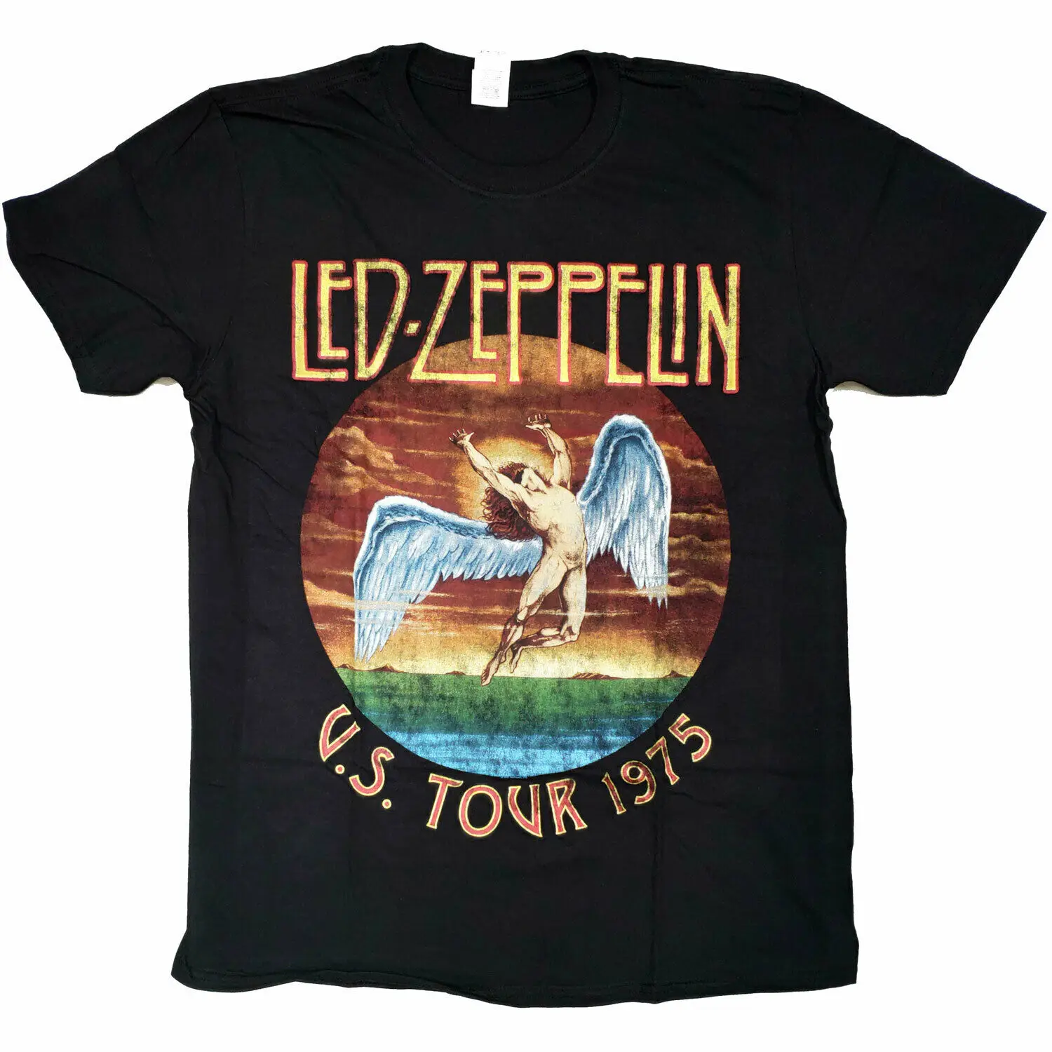 

Led Zeppelin T Shirt - US Tour 75 Full Colour 100% Official Jimmy Page