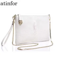 Женская сумка из натуральной кожи, модные вечерние сумки с крокодиловым принтом, женская классическая сумка через плечо