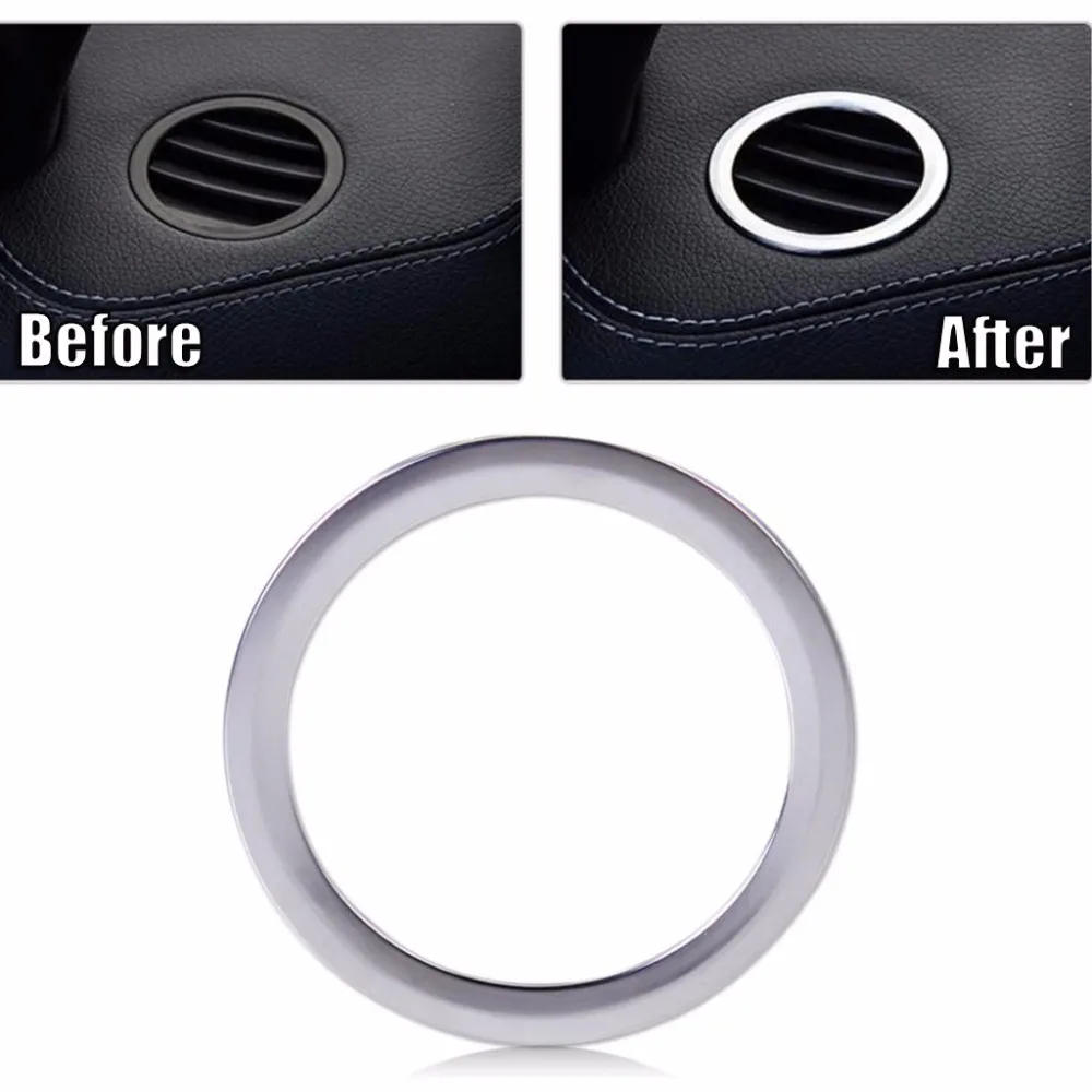 For Mercedes Benz GLK X204 ML W124 GL X164 ABS Chrome Interior AC Air Vent Outlet Cover Trim Decoration Accessories Car Styling (1)
