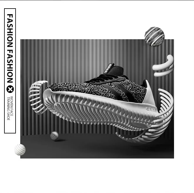

Erke sneakers men and women shoes 2018 summer mesh travel men's shoes shock absorber running shoes women