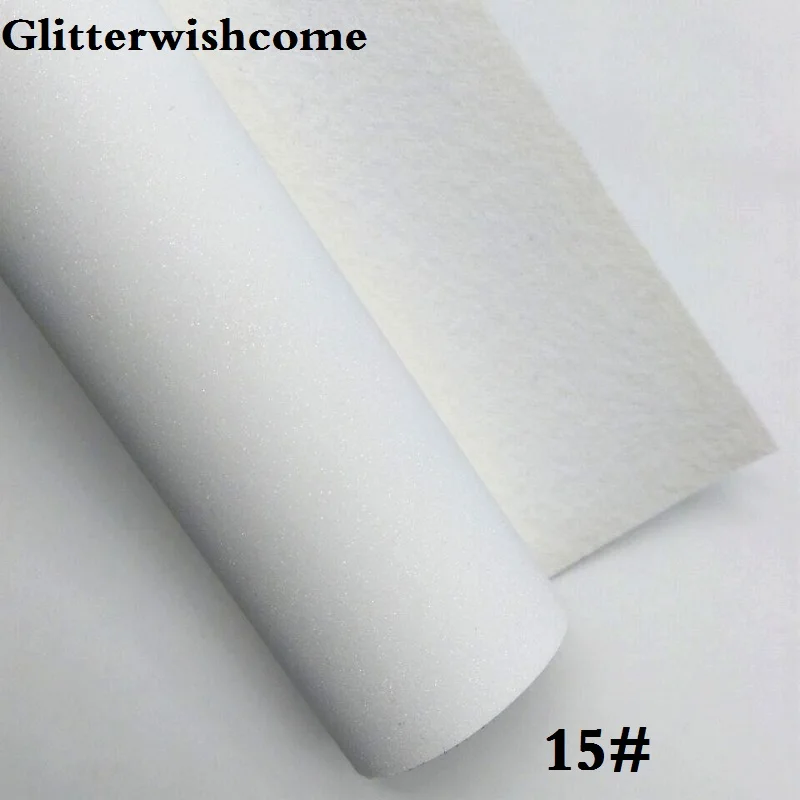 Glitterwishcome 21X29 см A4 размер винил для бантов блестящая кожаная ткань винил для бантов, GM198A - Цвет: 15