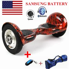 Самобалансирующиеся скутеры Hoverboard 10 дюймов покрышки Bluetooth электрический скутер гироскоп два колеса Франция с сумкой