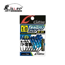 ILure руководство с высоким содержанием углерода Сталь Япония Воблер рыболовный крючок Карп рыболовные снасти 5/0 4/0 3/0 2/0 1/0 1#2#4#11532
