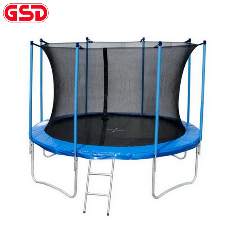 

GSD High Quality 12 Feet/3.66M Diameter Spring Trampoline with Safe Net Ladder Jumping Mat TUV-GS CE Was Approved