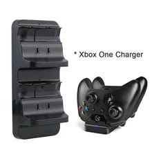 New Dual Dock Charging Station Base with 2 Rechargeable Batteries Charging AC Charger for Dual Controllers Play for Xbox One