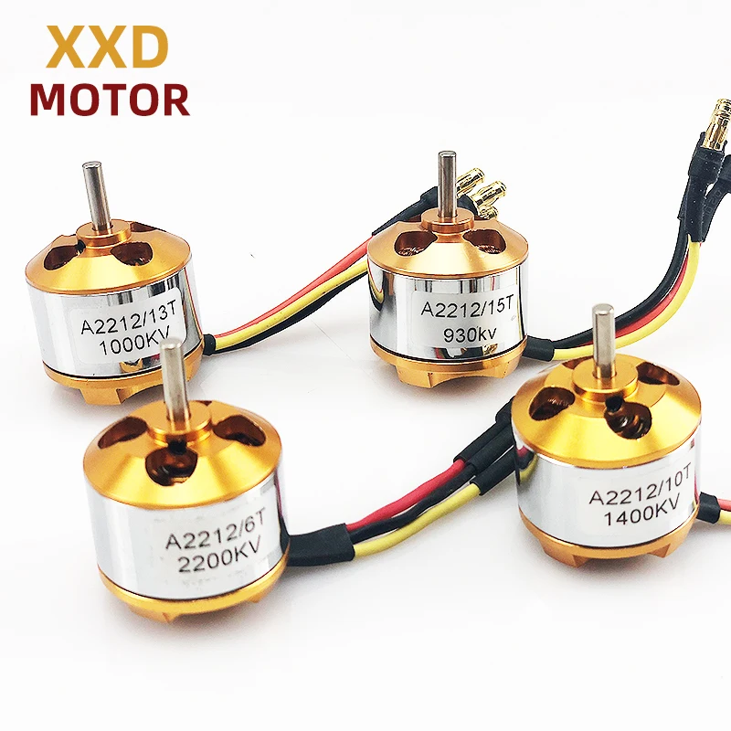 Новый бесщеточный двигатель XXD A2212 930KV/1000KV/1400KV/2200KV/2700KV для квадрокоптера и