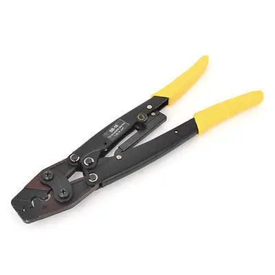 

11.11 Free Shipping Plastic Handle Ratchet Type Terminal Crimping Electrician Tool Yellow 11" Length