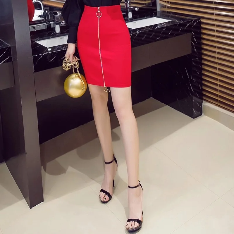 2018_front_zipper_circle_designs_pencil_mini_skirt_summer_xxxxxl_plus_size_women_empired_sexy_black_red_bottom_High_Waisted_3