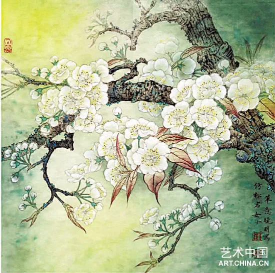 

DIY Unfinished 100% Mulberry Silk Suzhou Embroidery Patterns Sets Handmade Needlework Kits The cherry blossom 35*35 cm