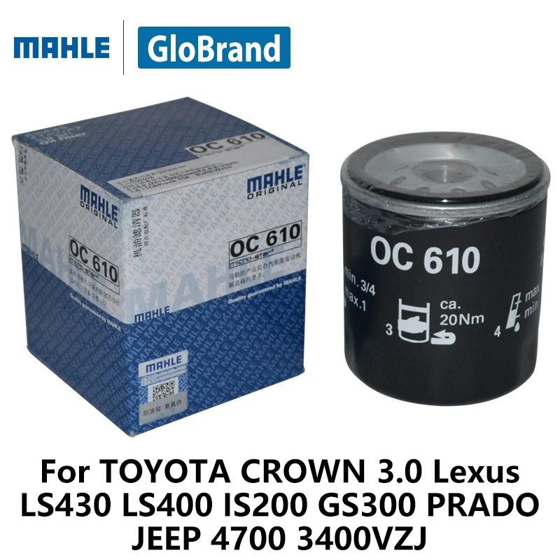 Mahle масла автомобиля Фильтры oc610 для Toyota Crown 3.0 Lexus LS430 LS400 is200 GS300 Прадо jeep 4700 3400vzj