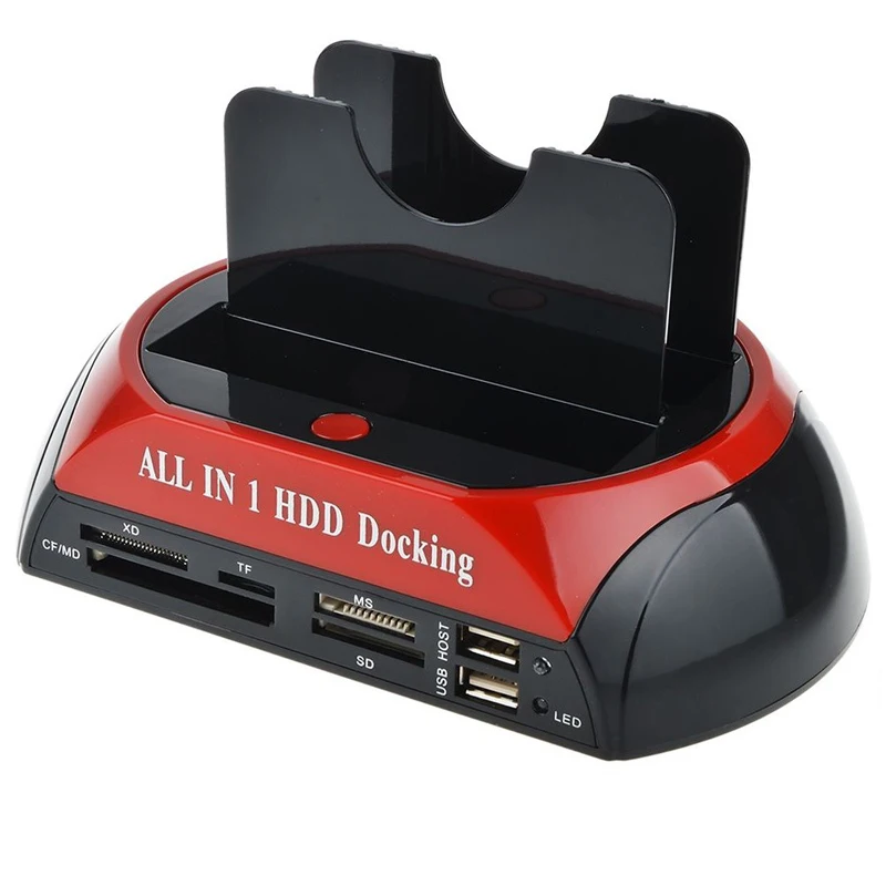 HDD Docking Station with Multi Card Reader Slot for 2.5/3.5 inch SATA/IDE Hard Drive Enclosure