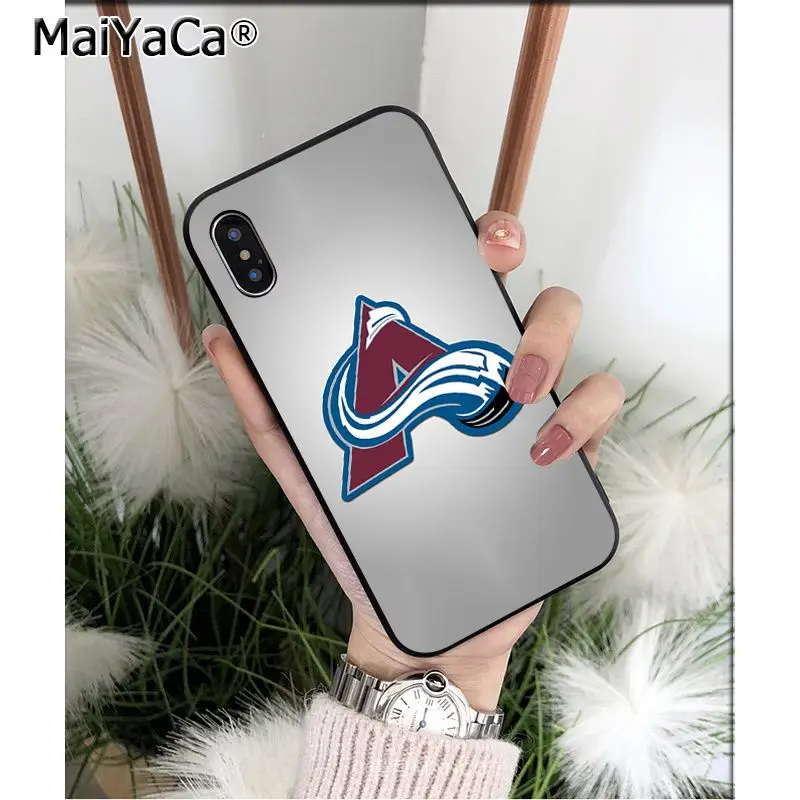 MaiYaCa Colorado Avalanche Силиконовый ТПУ мягкий черный чехол для телефона для iPhone 8 7 6 6S Plus 5 5S SE XR X XS MAX Coque Shell