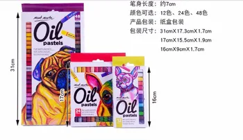 

12/24/48 Non-toxic oil pastel student Coloured Drawing Pencil Set Oil painting stick Art Supplies wax pastel for montmartre
