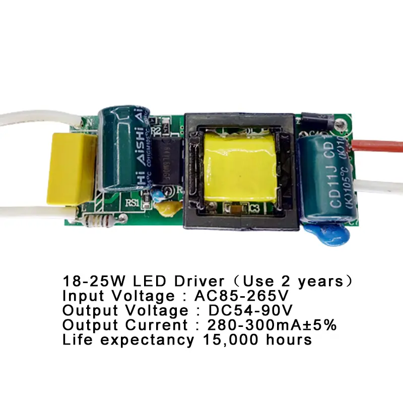 1-3W,4-7W,8-12W,15-18W,20-24W,25-36W LED driver power supply built-in constant current Lighting 85-265V Output 300mA Transformer - Image 5
