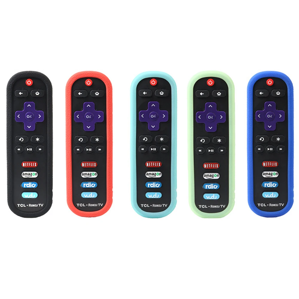 

Remote Control Covers For ROKU U1 TV Box Enhanced Remote Control Soft Silicone Sleeve Cover Protective Sheath Case