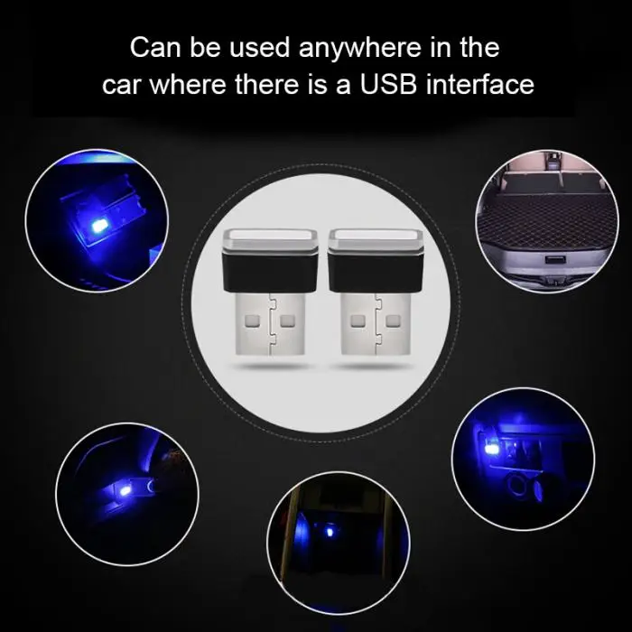 USB мини беспроводной светодиодный подсветка для салона автомобиля комплект автомобиля Стайлинг интерьера NR