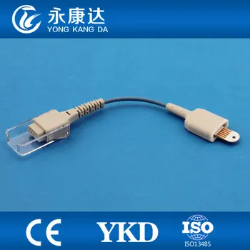 

YKD spo2 adapter cable 10pin 0.3m 6p>DB9F compatible for GE-PRO 1000 INVIVO-T8 Schiller Zoll ect