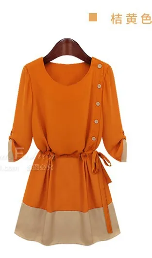 Spring New Nice Summer Casual Women Chiffon Dresses Fashion Women Clothing Elegant Woman Loose Dress Plus Size A-Line Dress Spring New Nice Summer Casual Women Chiffon Dresses Fashion Women Clothing Elegant Woman Loose Dress Plus Size A-Line Dress