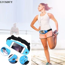 LUCKBUY спортивная сумка для бега, спортзала Водонепроницаемая поясная сумка спортивный корпус с сенсорным экраном для iphone 7 Plus и 6 Plus 5," универсальная сумка
