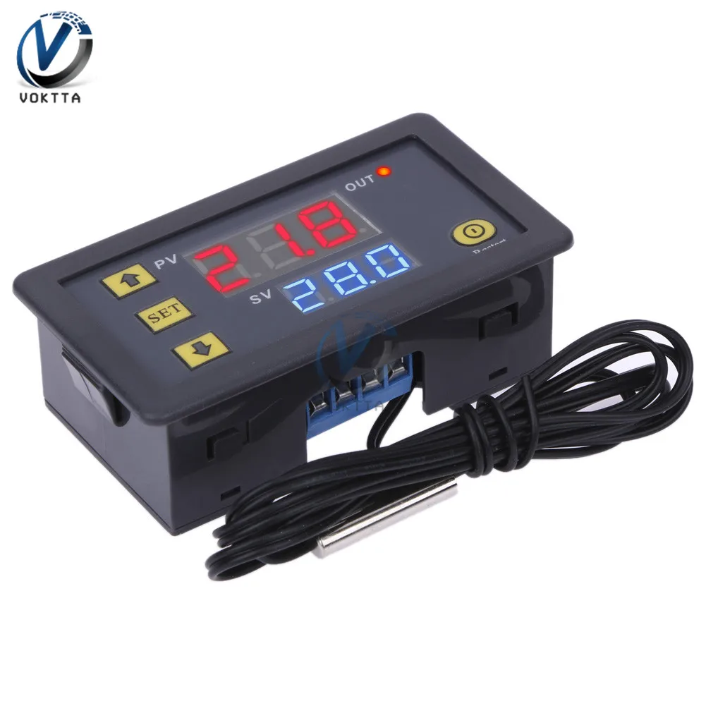 Светодиодный инкубатор с цифровым дисплеем W3230 DC 12V 24V 20A AC 110 220V регулятор