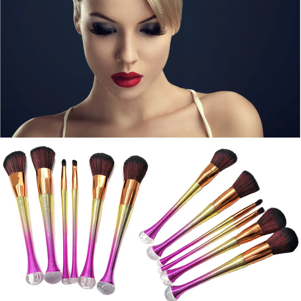 

2017 New 6PCS Lovers Waist Series Pro Cosmetic Brushes Set Powder Foundation Eyeshadow Makeup Brush se8