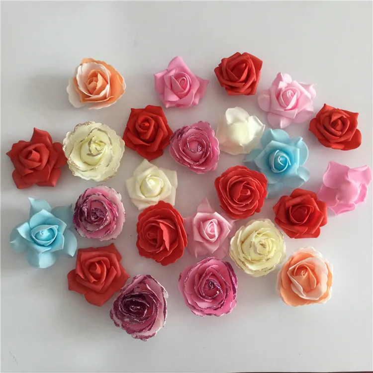 

Different Design Selection! EVA Foam Flower Heads For Wedding Decoration Hair Flower Accessories DIY Wreath Wrist Corsage Dress