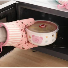 Духовые рукавицы посуда Кухня, столовая и бар дома и сад микроволновая печь перчатки утолщение изоляционные термостойкие перчатки распродажа