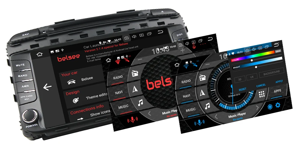 Top Belsee 9" IPS Screen Android 9.0 for Kia Sorento 2015 2016 Car Radio 4GB 8 Core Stereo Audio GPS Navigation Unit Autoradio DVD 3
