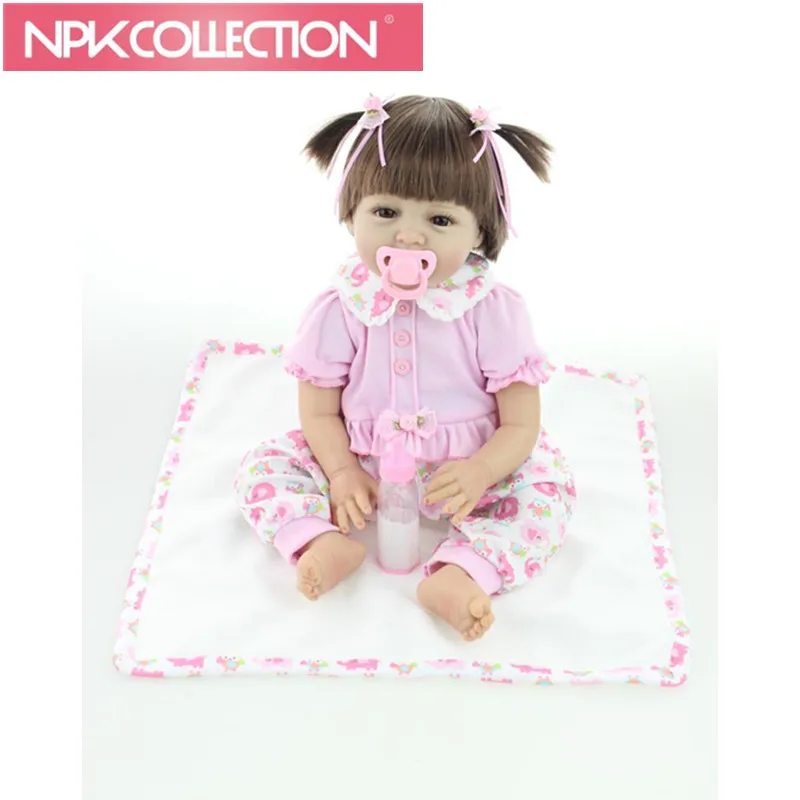 

Soft Silicone Reborn Baby Doll 22 Inch Handmade Baby Doll Collectible Love Real Looking Baby Toy Lifelike Baby Alive Doll N142
