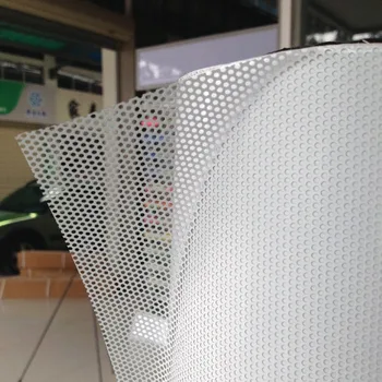 

Printable One-Way Perforated Vinyl Privacy Window Film Adhesive Glass Wrap Sheet 1.37mx20m (54inx65ft) Roll