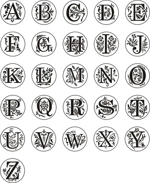 Selo de Cera Selo de Cobre Scrapbooking do Vintage Retro Cabeça Alphets Letras Curlicue Vedação Faça Você Mesmo Casamento - Presente Envelope Selo 26 4 cabeça alphets 26 Letras Curlicue vedação DIY
