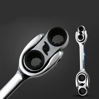 

34 in 1 Multifunction Ratchet Wrench Adjustable Double Head Socket Wrench