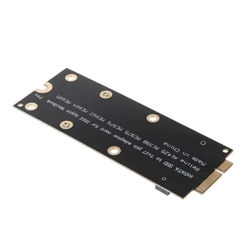 Новый Мини MSATA 7 + 17 Pin mSATA SSD для MACBOOK PRO Retina MC976 A1425 A1398 A1418 A1419 адаптер жесткого диска