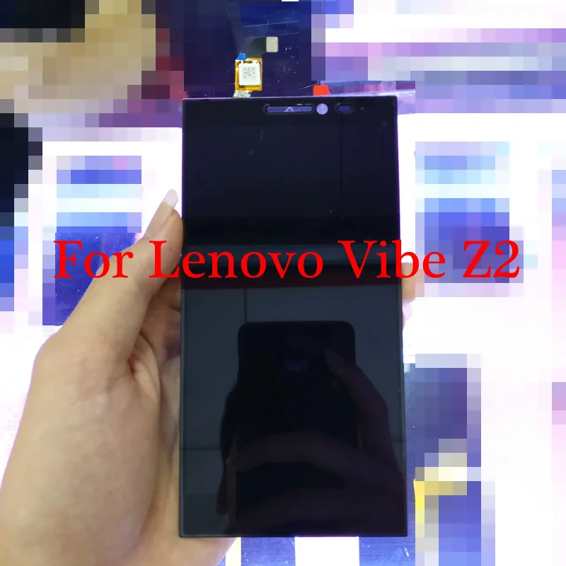 100% протестированный черный/белый 5 дюймов для Lenovo Vibe Z2 ЖК-дисплей с сенсорным