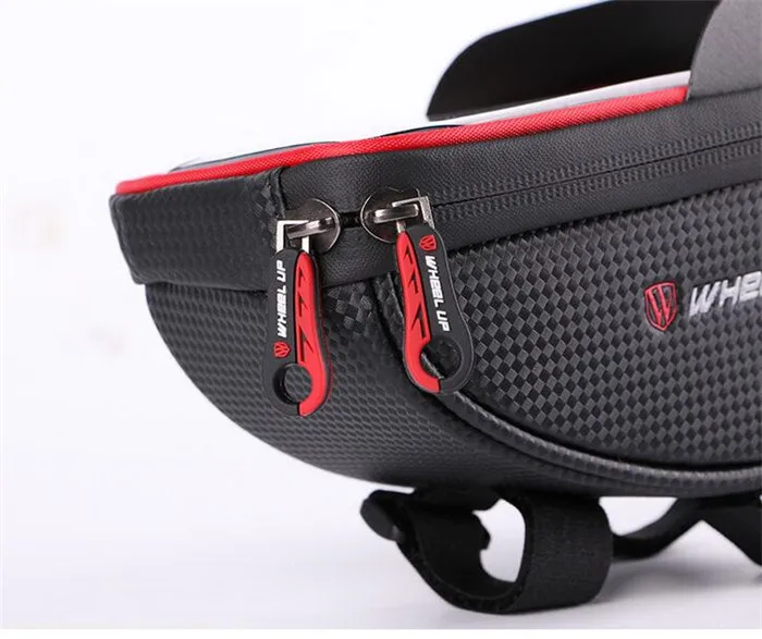 WHEEL UP Bicycle Bag Waterproof MTB Road Bike Bag 6'' Touch Screen Phone Case Cycling Top Frame Handlebar Bag Bike Accessories